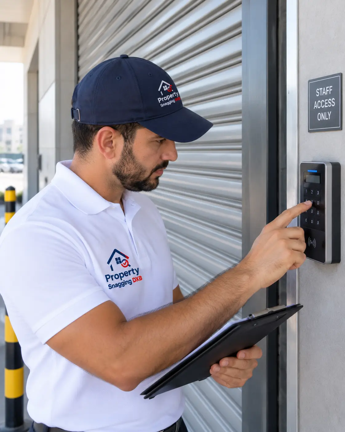 Access control inspection in a Dubai commercial property