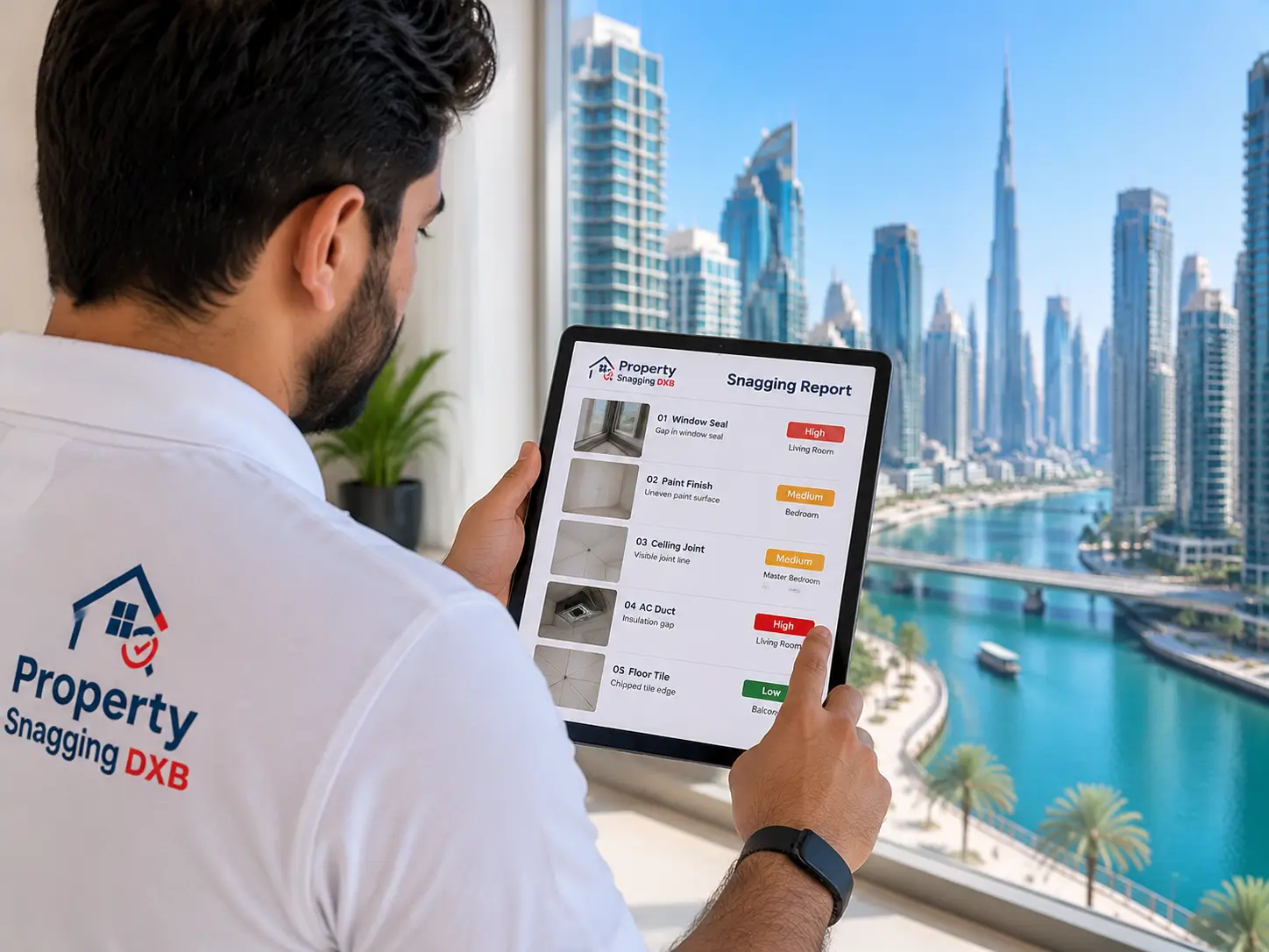 Business Bay snagging report inspection