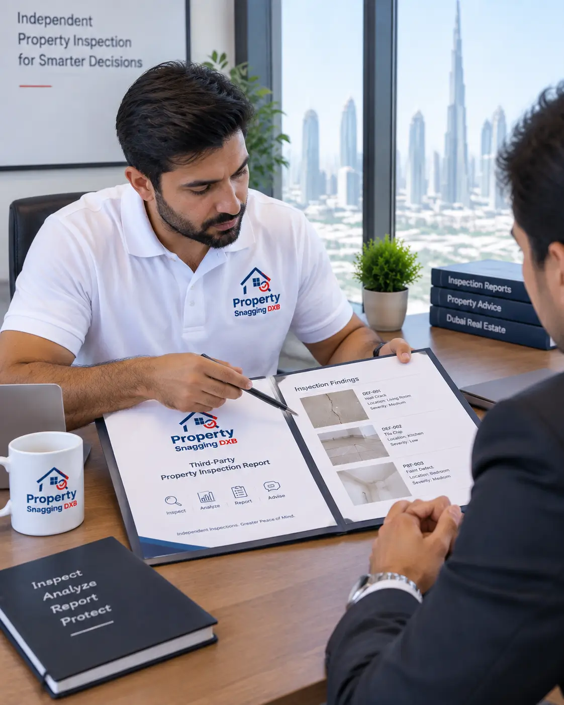 Inspection report meeting in Dubai