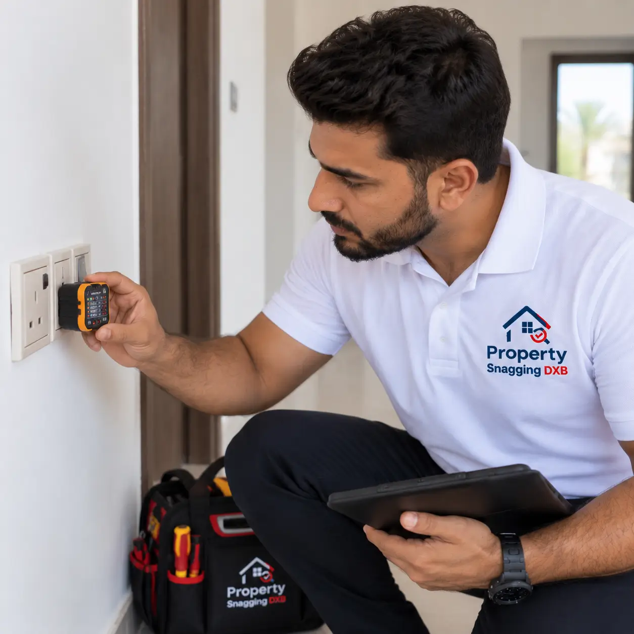 Socket inspection during handover in Dubai