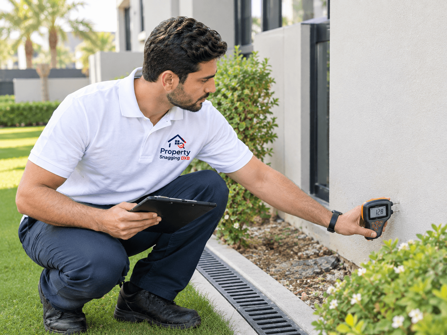 Villa moisture inspection in Dubai
